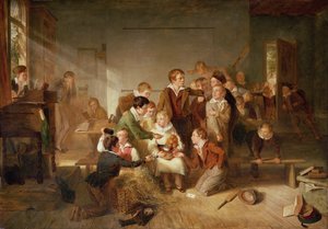 Le garçon avec de nombreux amis